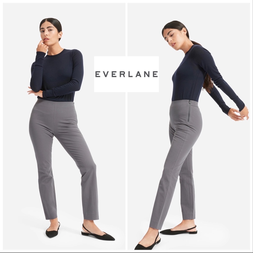 NEW Everlane The Side-Zip Stretch Cotton Pant